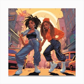 With Swag The Street Canvas Print