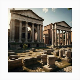 Rome Stock Videos & Royalty-Free Footage Canvas Print