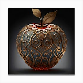 The glass apple an intricate design that adds to its exquisite appeal. 15 Canvas Print