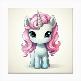 Cute Unicorn 155 Canvas Print