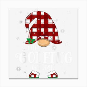 Golfing Gnome Matching Family Group Christmas Party Pajama Canvas Print