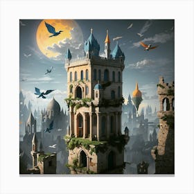 Night time in the City Canvas Print