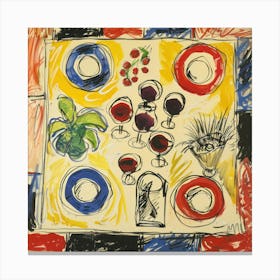 Wine Lunch Matisse Style 8 Canvas Print