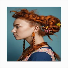 Red Haired Girl Canvas Print