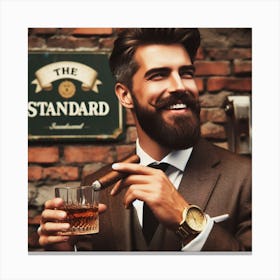 Man With A Beard Canvas Print