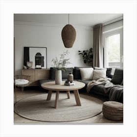 Modern Living Room 25 Canvas Print