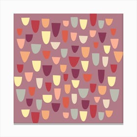 Nougat Abstract Shapes Canvas Print