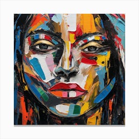 Woman'S Face 3 Canvas Print