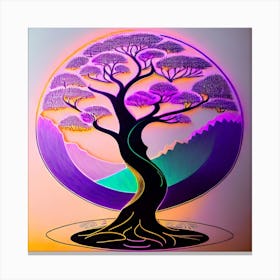 Boho tree Canvas Print