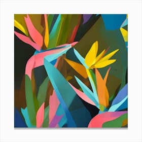 Jewel Tone Birds Of Paradise Canvas Print