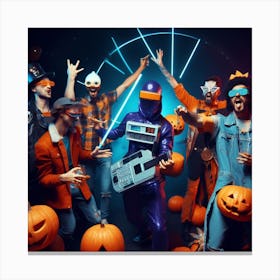 Halloween Party 2 Canvas Print