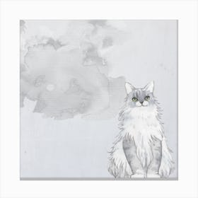 Grey Cat Canvas Print