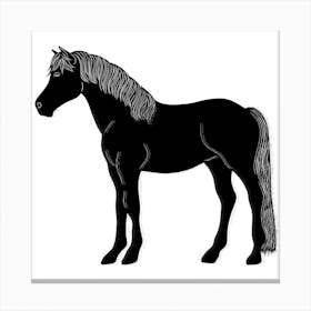 Horse Silhouette Canvas Print