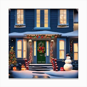 Christmas House 16 Canvas Print