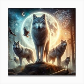 Luno the wolf 5 Canvas Print