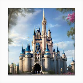 Cinderella Castle Art Print 5 Canvas Print