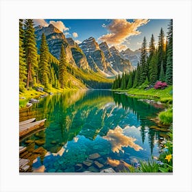 Mountain Lake Canvas Print