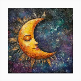 Moon Art Canvas Print