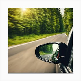 Car Driving On The Road Canvas Print