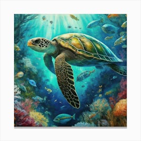 Sea Turtle 5 Canvas Print