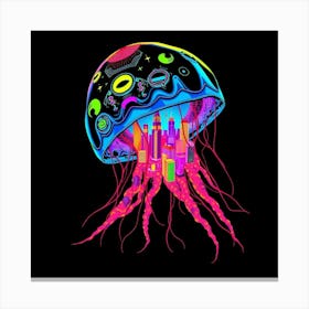 Jellyfish City Canvas Print