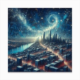 Space City Canvas Print