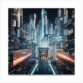 Futuristic City 2 Canvas Print