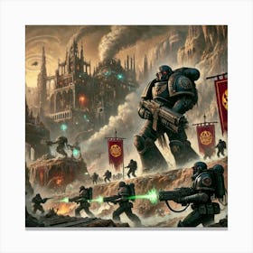 Venusian Enclave Conquering Mantleborn Territories Converted Canvas Print