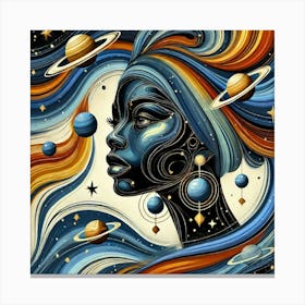 Eonithia Celestial Portrait Canvas Print