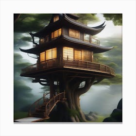 Japanese House 3 Canvas Print