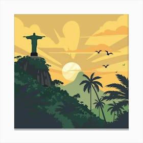 Sunset In Brazil Canvas Print