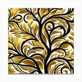 Gold Tree Canvas Print