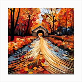 Autumn Road Canvas Print