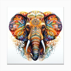 Elephant Series Artjuice By Csaba Fikker 041 Canvas Print