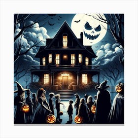 Halloween Background Canvas Print