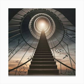 Spiral Staircase Canvas Print