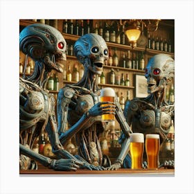 Down the pub Canvas Print