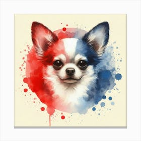 Watercolor Chihuahua 4 Canvas Print