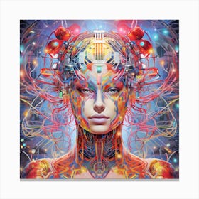 Futuristic Woman 9 Canvas Print