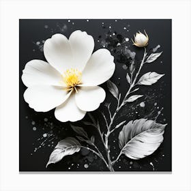 White Flower Canvas Print