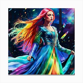 Rainbow Princess Canvas Print