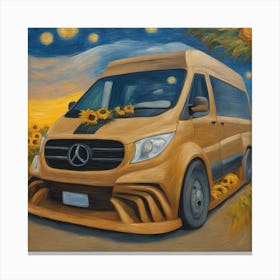 Mercedes' Vito Gemälde Canvas Print