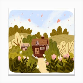 House In The Countryside Canvas Print