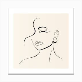 Portrait Of A Woman Canvas Print