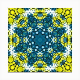 The Symbol Of Ukraine Is A Blue And Yellow Pattern 3 Canvas Print
