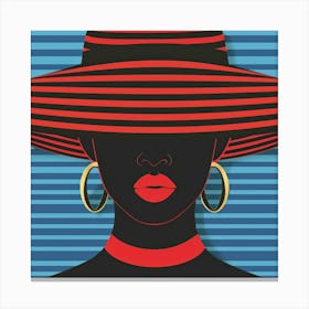 Woman In A Hat 63 Canvas Print