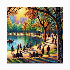 Boston Park Canvas Print