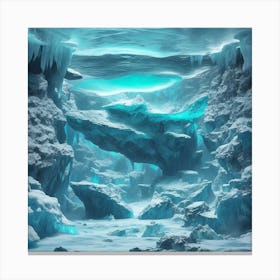 Ice Cave Canvas Print
