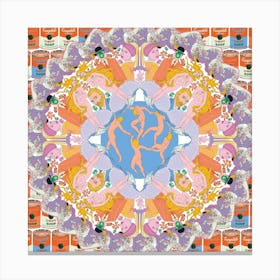 Kaleidoscope Square Canvas Print