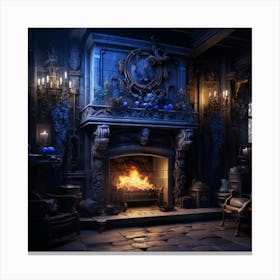 Fairytale Fireplace Canvas Print